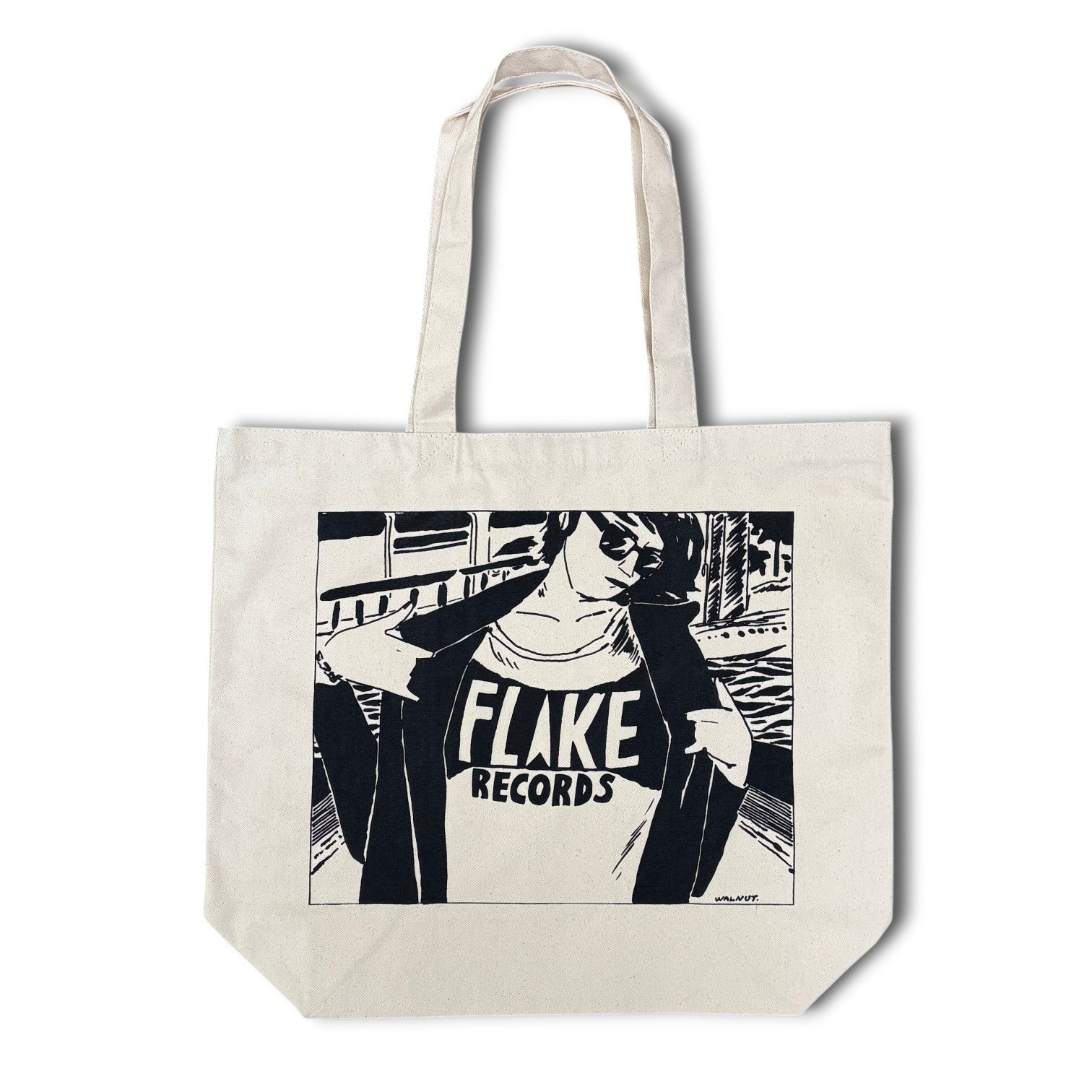 FLAKE RECORDS / FLAKE GIRL TOTE BAG  DESIGNED BY WALNUT