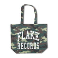 FLAKE RECORDS / LIGHT WASH CAMO TOTE BAG