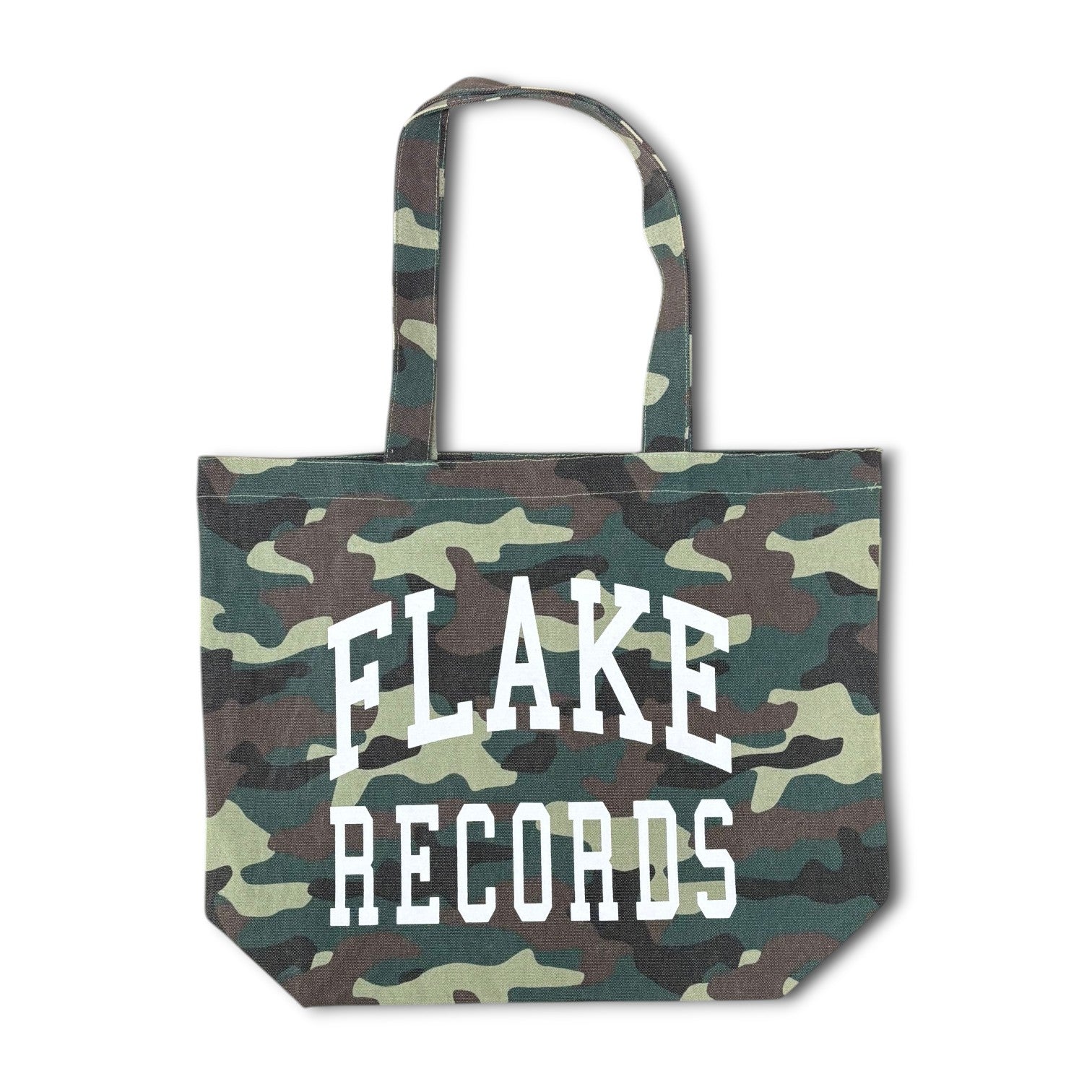 FLAKE RECORDS / LIGHT WASH CAMO TOTE BAG