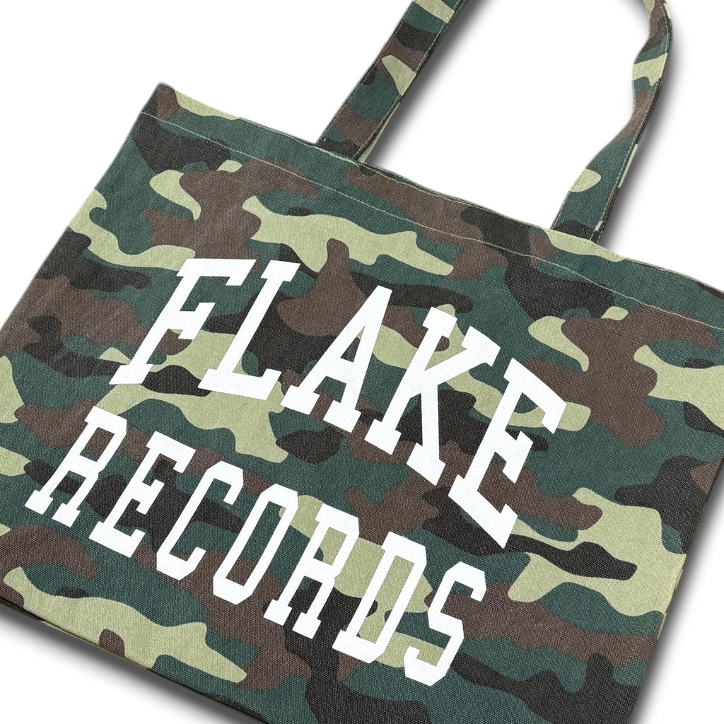 FLAKE RECORDS / LIGHT WASH CAMO TOTE BAG