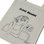 FLAKE RECORDS / WE NEED THE MUSIC TOTE BAG  DESIGNED BY WALNUT