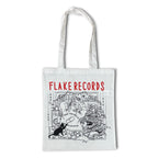 FLAKE RECORDS / LIVING WITH MUSIC TOTE BAG  DESIGNED BY ENNA YAMASHIRO