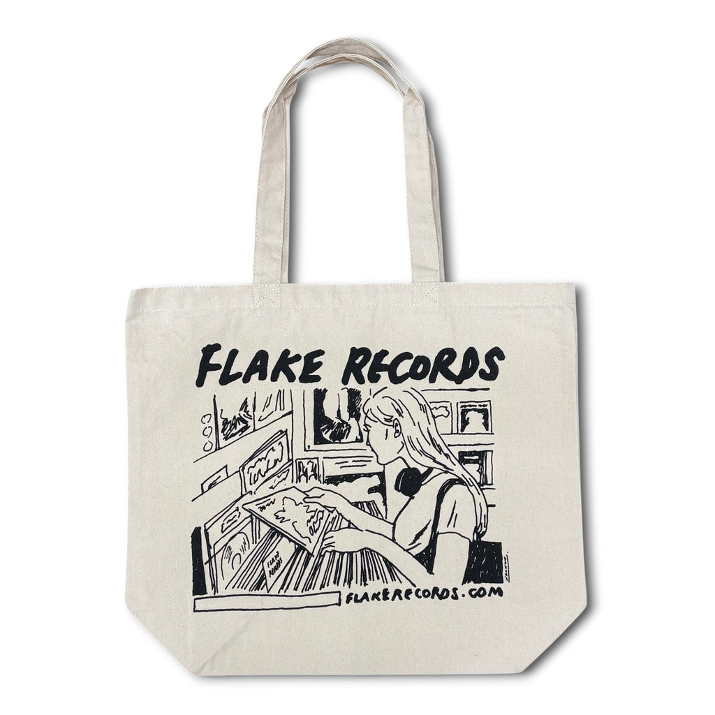 FLAKE RECORDS / AT A RECORD STORE TOTE BAG  DESIGNED BY WALNUT
