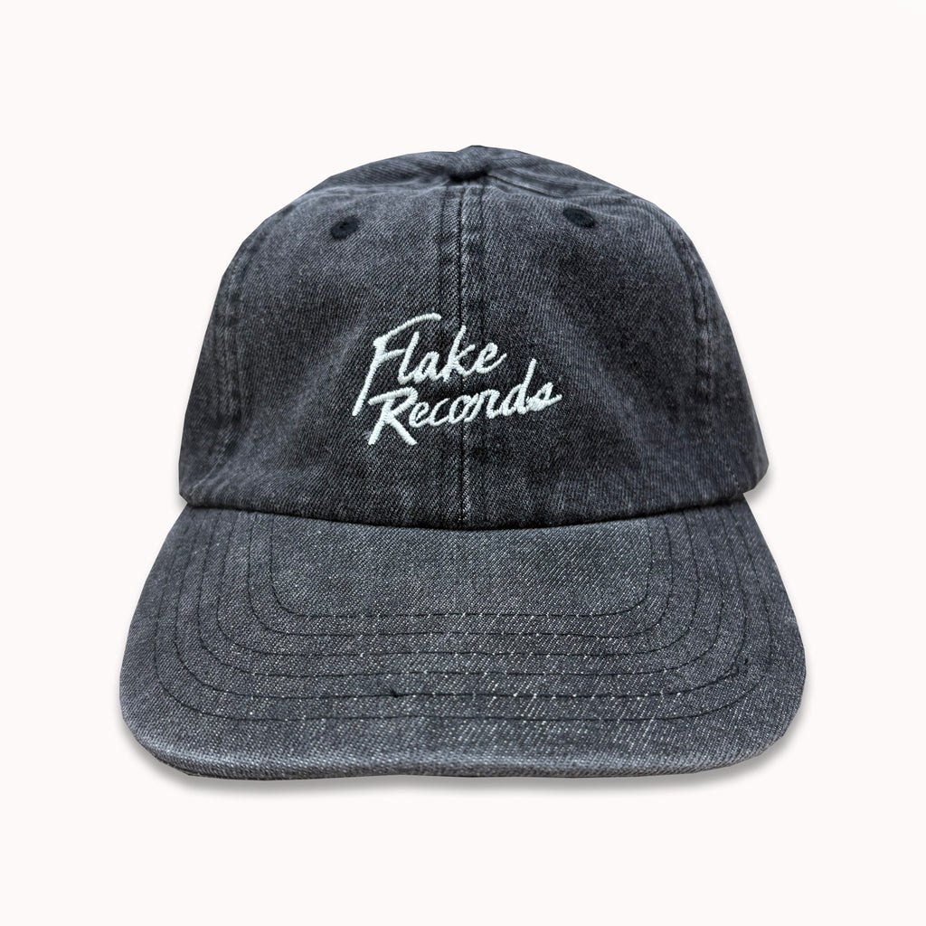 FLAKE RECORDS / DAD CAP(WASHED BLACK DENIM)