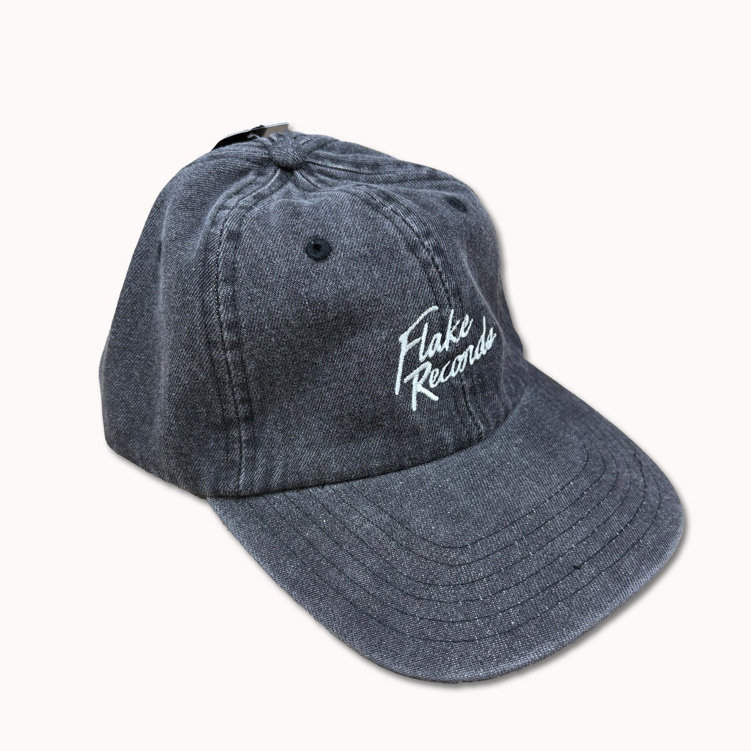 FLAKE RECORDS / DAD CAP(WASHED BLACK DENIM)