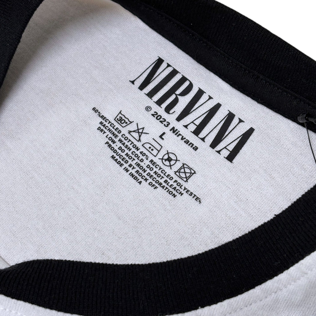 NIRVANA / DOUBLE HAPPY FACE RINGER T-SHIRTS
