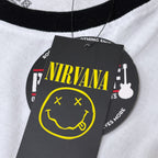 NIRVANA / DOUBLE HAPPY FACE RINGER T-SHIRTS