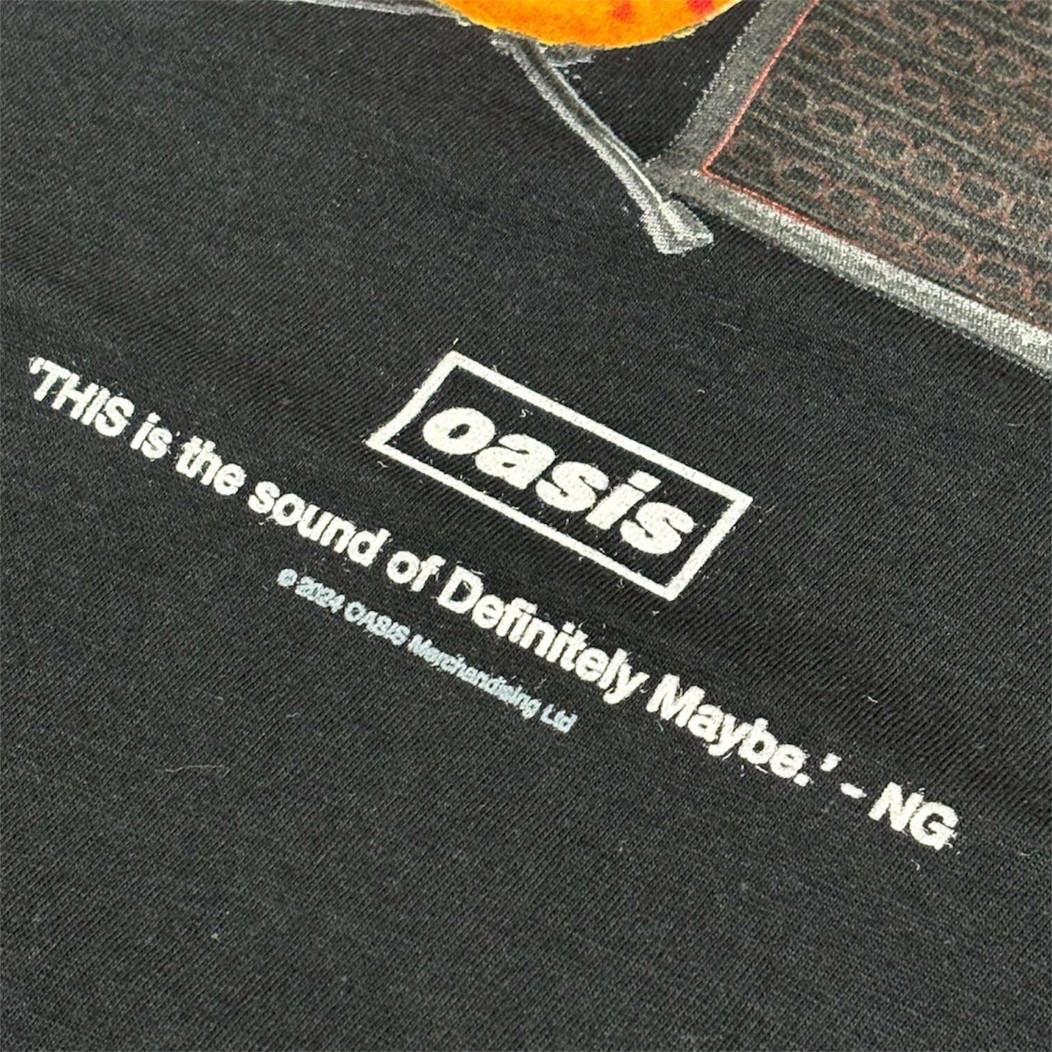 OASIS / DEFINITELY MAYBE GUITAR T-SHIRTS