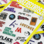 FLAKE RECORDS 20TH LIMITED / 全出演バンドロゴ入り ぷっくりシール