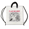 FLAKE RECORDS DESIGNED BY ENNA YAMASHIRO / LIVING WITH MUSIC RIPSTOP GYMSACK