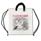 FLAKE RECORDS DESIGNED BY ENNA YAMASHIRO / LIVING WITH MUSIC RIPSTOP GYMSACK