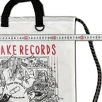 FLAKE RECORDS DESIGNED BY ENNA YAMASHIRO / LIVING WITH MUSIC RIPSTOP GYMSACK