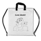 FLAKE RECORDS DESIGNED BY WALNUT / WE NEED THE MUSIC RIPSTOP GYMSACK