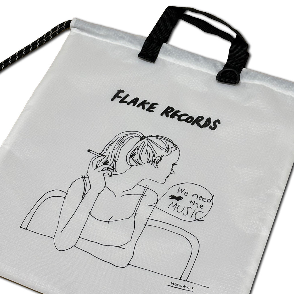 FLAKE RECORDS DESIGNED BY WALNUT / WE NEED THE MUSIC RIPSTOP GYMSACK