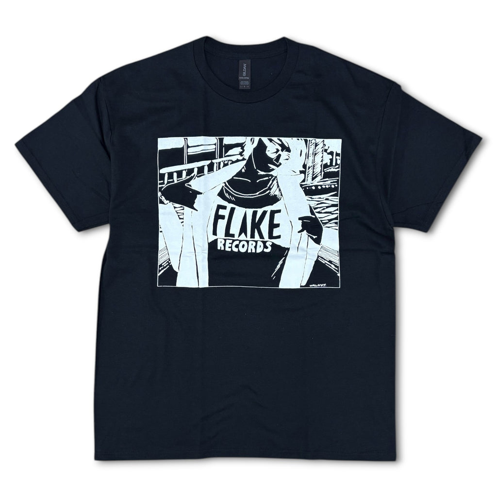 FLAKE RECORDS /DESIGNED BY WALNUT  FLAKE GIRL T-SHIRTS
