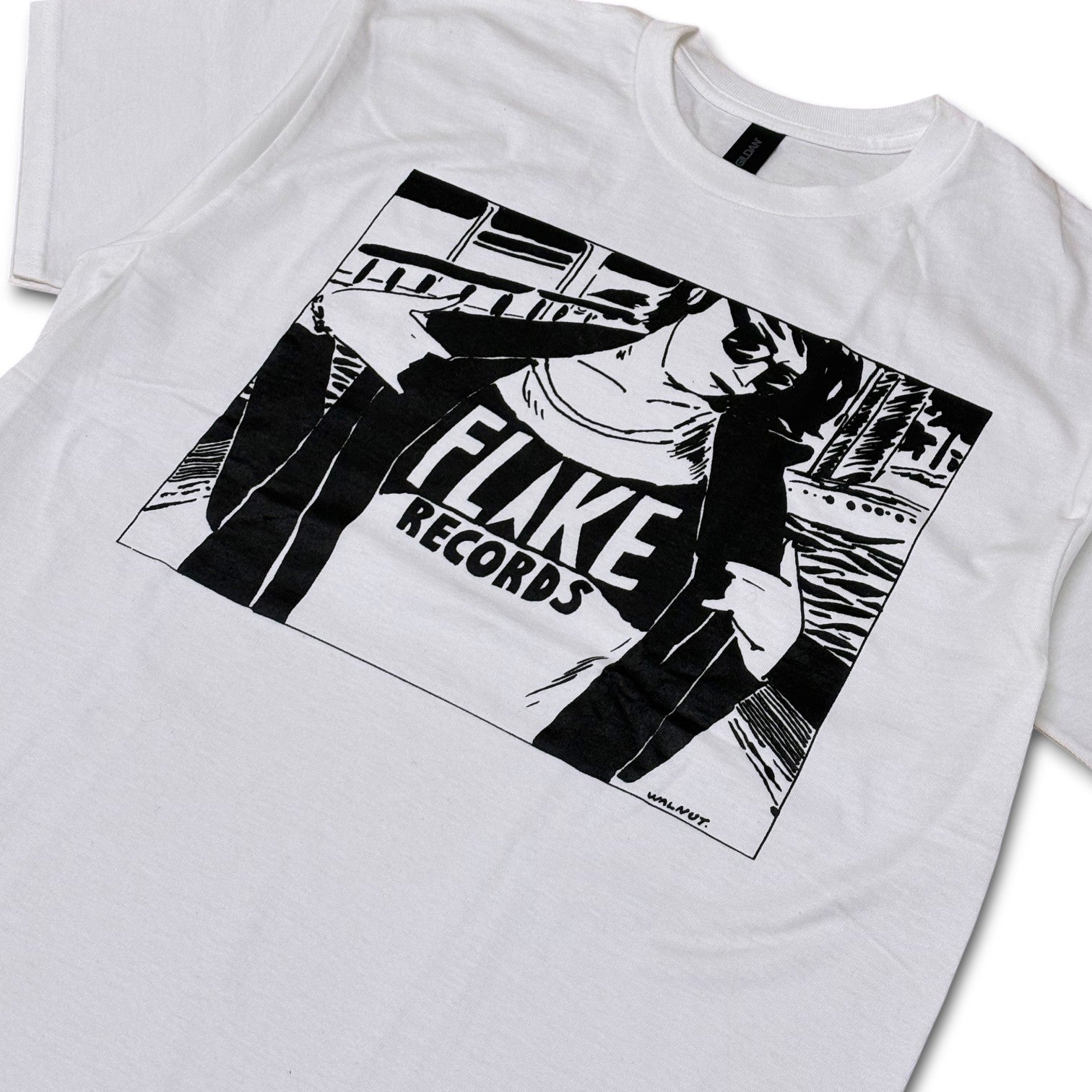 FLAKE RECORDS /DESIGNED BY WALNUT  FLAKE GIRL T-SHIRTS