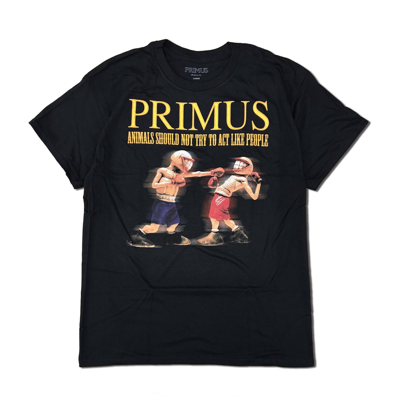 PRIMUS / ANIMAL IS SHOULD NOT TRY TO ACT LIKE PEOPLE DVD COVER  T-SHIRTS